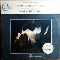 Ludwig van Beethoven, Orchestre De La Société Des Concerts Du Conservatoire, Carl Schuricht : Les Neuf Symphonies - Volume III - Symphonies N° 4 Et 5 (LP, Mono)