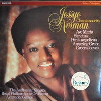 Jessye Norman, The Ambrosian Singers - Royal Philharmonic Orchestra, Alexander Gibson : Chants Sacrés / Ave Maria - Sanctus - Panis Angelicus - Amazing Grace - Greensleeves (LP, Album, Gat)