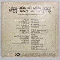 แผ่นเสียง Various - Dein Ist Mein Ganzes Herz Ein Spaziergang Durchs Operettenland Vinyl VG
