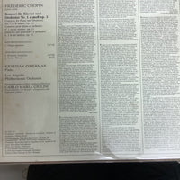 แผ่นเสียง Frédéric Chopin - Krystian Zimerman · Los Angeles Philharmonic Orchestra, Carlo Maria Giulini - Klavierkonzert = Piano Concerto No. 1 Vinyl VG+