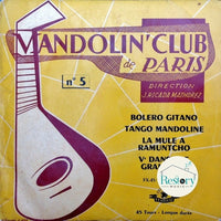 Mandolin' Club De Paris Direction: Jeanne Ricada-Mathorez : N° 5 - Bolero Gitano (7", EP)