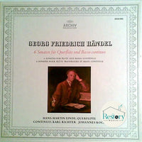 Georg Friedrich Händel - Hans-Martin Linde ∙ Karl Richter ∙ Johannes Koch : 6 Sonaten Für Querflöte Und Basso Continuo (LP, Album, RE, Gat)