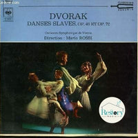 Antonín Dvořák, Wiener Symphoniker, Mario Rossi (2) : Danses Slaves, Op. 46 Et Op. 72 (LP)