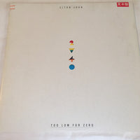 Elton John : Too Low For Zero (LP, Album, Promo)