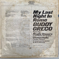 แผ่นเสียง Buddy Greco - My Last Night In Rome Vinyl VG+