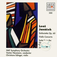 ซีดี Leoš Janáček - Sinfonieorchester Des Südwestfunks, Václav Neumann, Christiane Edinger - Sinfonietta Op. 60 / Violin Concerto / Suite From The Opera "The Cunning Little Vixen" CD VG+