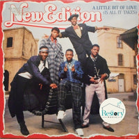 New Edition : A Little Bit Of Love (Is All It Takes) (12" Version) (12", Single, Glo)