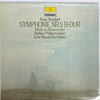 แผ่นเสียง Franz Schubert - Lorin Maazel, Karl Böhm, Berliner Philharmoniker - Symphony Nr. 5 B-dur / Musik Zu "Rosamunde" Vinyl VG+