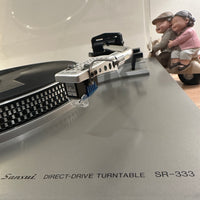 เครื่องเล่นแผ่นเสียง Sansui SR-333 Manual Direct Drive Turntable (220V)
