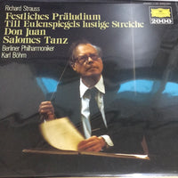 แผ่นเสียง Richard Strauss - Berliner Philharmoniker - Karl Böhm - Festliches Präludium - Till Eulenspiegel - Don Juan - Salomes Tanz Vinyl VG+