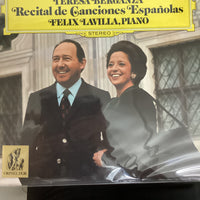 แผ่นเสียง Teresa Berganza, Felix Lavilla - Recital De Canciones Españolas Vinyl VG+