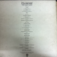 แผ่นเสียง Various - Fillmore - The Last Days Vinyl VG+ 4LPs