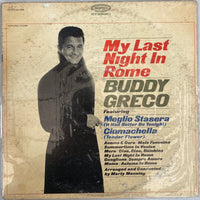 แผ่นเสียง Buddy Greco - My Last Night In Rome Vinyl VG+