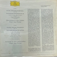 แผ่นเสียง Georg Friedrich Händel, Georg Philipp Telemann, August Wenzinger - Feuerwerksmusik - Wassermusik "Hamburger Ebb' Und Fluth" Vinyl VG+