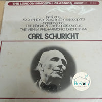 แผ่นเสียง Carl Schuricht /The Vienna Philharmonic Orchestra - Brahms Symphony No 2 in D Major Vinyl VG+