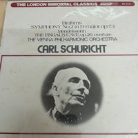 แผ่นเสียง Carl Schuricht /The Vienna Philharmonic Orchestra - Brahms Symphony No 2 in D Major Vinyl VG+