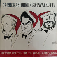 ซีดี José Carreras • Placido Domingo • Luciano Pavarotti - Christmas Favorites From The World's Favorite Tenors CD VG+