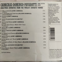 ซีดี José Carreras • Placido Domingo • Luciano Pavarotti - Christmas Favorites From The World's Favorite Tenors CD VG+