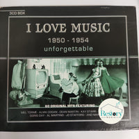 ซีดี Various - I Love Music 1950-1954 CD VG+ 3CDs