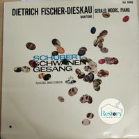 แผ่นเสียง Dietric Fischer-Dieskau,Gerald Moore - Schubert Schwanen Gesang Vinyl VG+ แผ่นสี