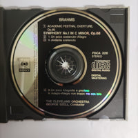 ซีดี Johannes Brahms - The Cleveland Orchestra, George Szell - Symphony No. 1 In C Minor, Op. 68 / Academic Festival Overture, Op. 80 CD VG+