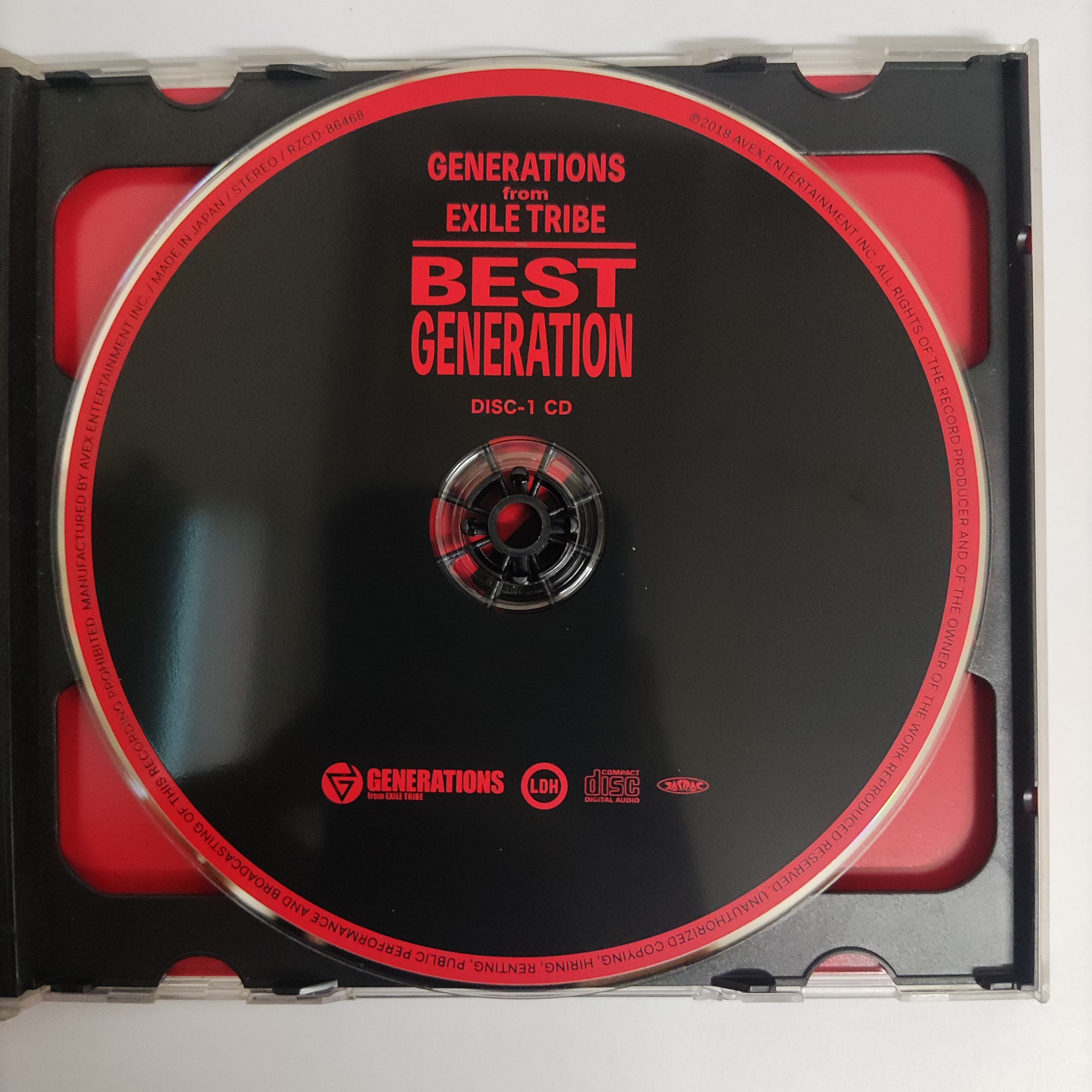 ซีดี Generations From Exile Tribe - Best Generation (CD)(VG+) (1CD