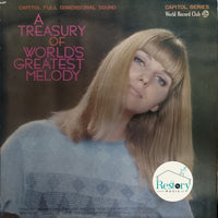 แผ่นเสียง Various - A Treasury Of World's Greatest Melody Vinyl VG 7LPs ขาดแผ่นที่ 28 แผ่นสี