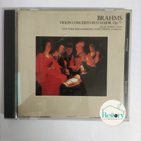 ซีดี Zubin Mehta, New York Philhamonic, Isaac Stern - Brahms Violin Concerto In D Major Op.77 CD VG+
