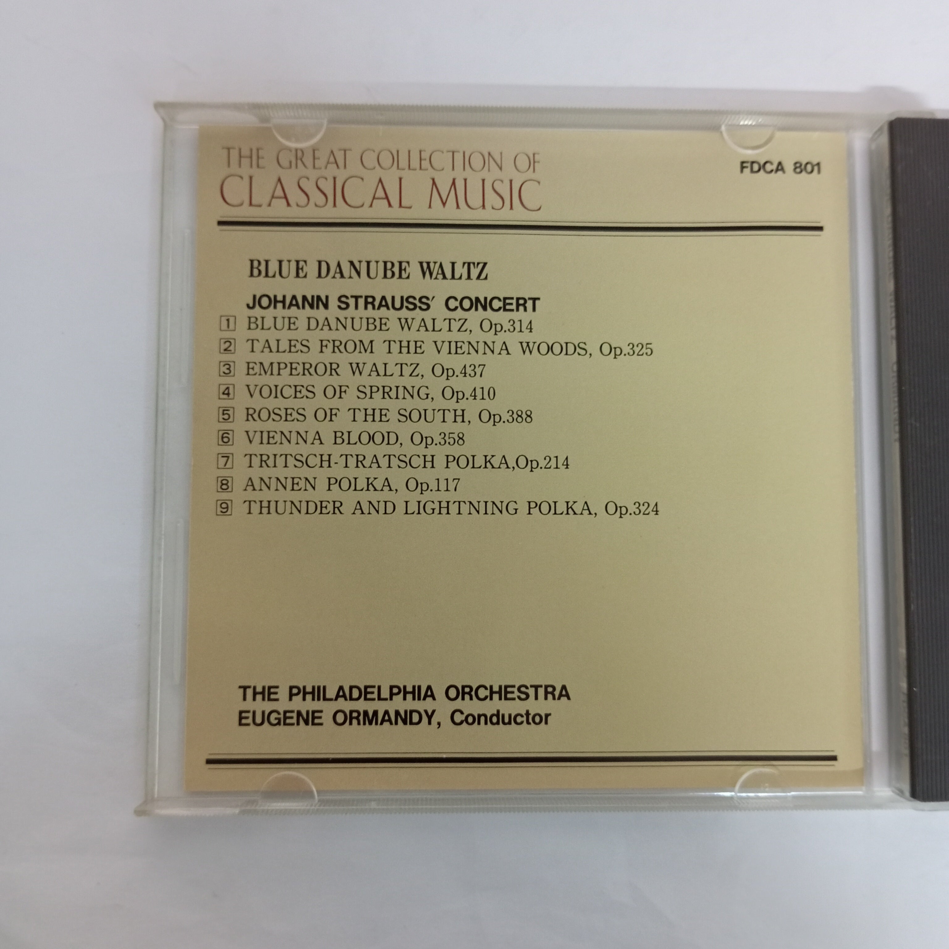 ซีดี EUGENE ORMANDY, The Philadelphia - Blue Danube Waltz Johann