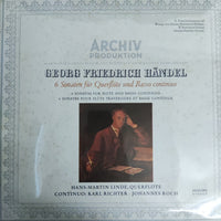 แผ่นเสียง Georg Friedrich Händel - Hans-Martin Linde ∙ Karl Richter ∙ Johannes Koch - 6 Sonaten Für Querflöte Und Basso Continuo Vinyl VG+