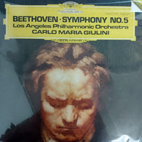 แผ่นเสียง Ludwig van Beethoven - Los Angeles Philharmonic Orchestra, Carlo Maria Giulini - Symphony No. 5 Vinyl VG+
