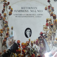 แผ่นเสียง Ludwig Van Beethoven, Gewandhausorchester Leipzig, Franz Konwitschny - Symphony No.4, No.5 Vinyl VG+
