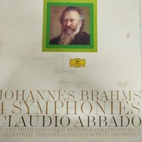 แผ่นเสียง Johannes Brahms, Claudio Abbado, Wiener Philharmoniker • Berliner Philharmoniker • Staatskapelle Dresden • London Symphony Orchestra - 4 Symphonien Vinyl VG+ 4LPs