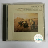 ซีดี ludwig van beethoven - bruno walter, columbia symphony orchestra Symphony no.6 in f major, op.68 "pastorale" - leonore overture no.2, op.72a CD VG