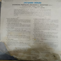 แผ่นเสียง Jacques Douai - Chansons Poétiques Anciennes Et Modernes Vol 1 Vinyl VG