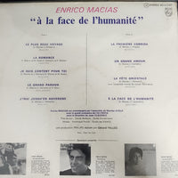 แผ่นเสียง Enrico Macias - À La Face De L'humanité Vinyl VG