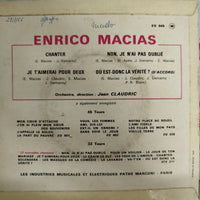 แผ่นเสียง Enrico Macias - Chanter / Je T'aimerai Pour Deux / Non, Je N'ai Pas Oublié / Où Est Donc La Vérité ? D'accord Vinyl VG