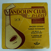 แผ่นเสียง Mandolin' Club De Paris Direction: Jeanne Ricada-Mathorez - N° 5 - Bolero Gitano Vinyl VG+