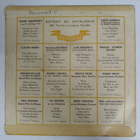 แผ่นเสียง Mandolin' Club De Paris Direction: Jeanne Ricada-Mathorez - N° 5 - Bolero Gitano Vinyl VG+