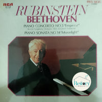 แผ่นเสียง Rubinstein - Rubinstein Beethoven / Piano Concerto No.5 Emperor / Piano Sonata No.14 Moomlight Beethoven Piano Concerto No.5 Emperor / Piano Sonata No.14 Moomlight Vinyl VG+