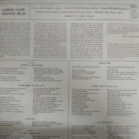 แผ่นเสียง Gabriel Fauré : Victoria De Los Angeles, Dietrich Fischer-Dieskau, Choeurs Elisabeth Brasseur And Orchestre De La Société Des Concerts Du Conservatoire / André Cluytens - Requiem Vinyl VG+