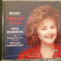 Wolfgang Amadeus Mozart, Edita Gruberova, The Chamber Orchestra Of Europe, Nikolaus Harnoncourt - Concert Arias CD VG+