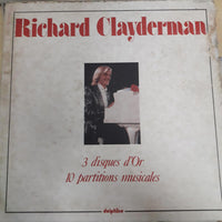 แผ่นเสียง Richard Clayderman - 3 Disques D'Or 10 Partitions Musicales Vinyl VG 3LPs