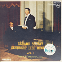 แผ่นเสียง GERARD SOUZAY - SCHUBERT LIED RECITAL VOL. 2 VI VG+