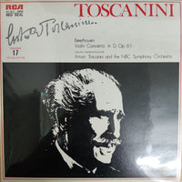 แผ่นเสียง Toscanini - Beethoven Violin Concerto In D,Op.61 Arturo Toscanini And The NBC Symphony Orchestra Vinyl VG+