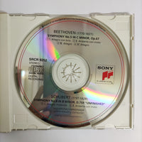 ซีดี Beethoven - Symphony No.5 Schubert symphony No.8 Maazel Wiener Philharmoniker CD VG+