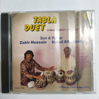ซีดี Zakir Hussain & Alla Rakha - Tabla Duet Unique Tradition - Rare Combination CD VG+