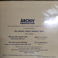 แผ่นเสียง Das Schaffen Johann Sebastian Bachs - Schweigt Stille,Plaudert Nicht Kaffee-Kantate,BWV 211 / Mer Hahn En Neue Oberkeet Cantate En Burlesque Bauern-Kantate , BWV 212 Vinyl VG+