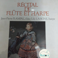 แผ่นเสียง Jean-Pierre Rampal & Lily Laskine - Recital De Flute Et Harpe Vinyl VG+