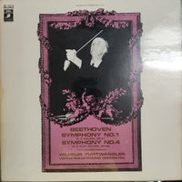 แผ่นเสียง WILHELM FURTWANGLER - BEETHOVEN / SYMPHONY NO.1 / SYMPHONY NO.14 Vinyl VG+